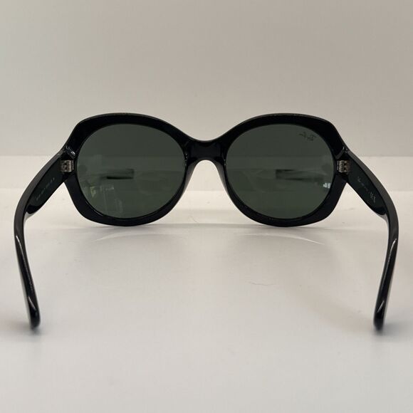 Ray Ban RB4191 601/71 Black Round Gray Oversized Sunglasses 57-19 135 Jackie O - Picture 7 of 12